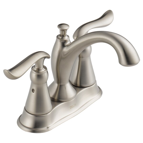 Delta Linden: Two Handle Tract-Pack Centerset Bathroom Faucet